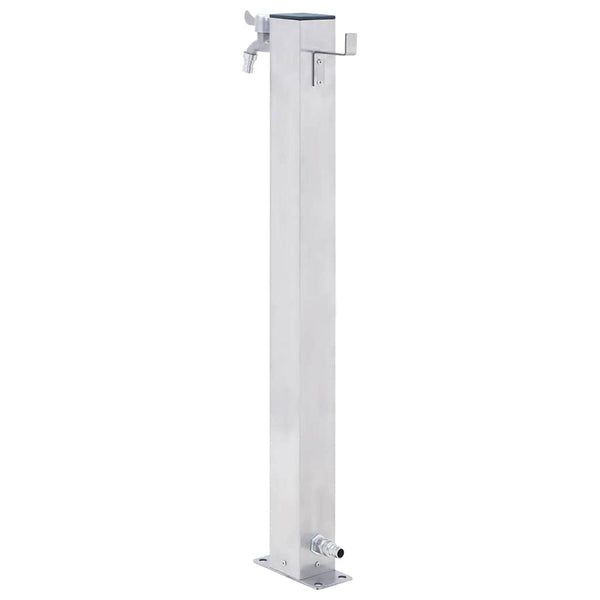 Edelstahl Wassersäule Quadratisch 60cm