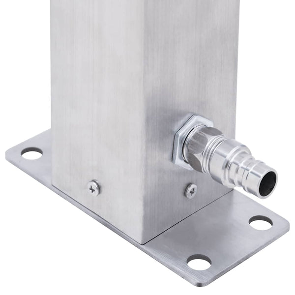 Edelstahl Wassersäule Quadratisch 60cm