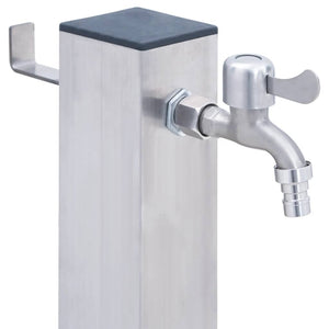 Edelstahl Wassersäule für Garten - 80cm