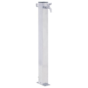 Edelstahl Wassersäule für Garten - 100cm Quadratisch