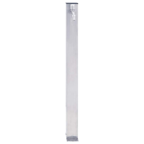 Edelstahl Wassersäule für Garten - 100cm Quadratisch
