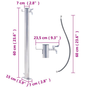 Edelstahl Wassersäule Garten 60cm
