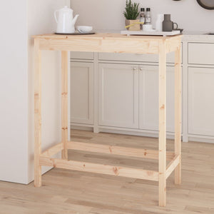 Massivholz Bartisch Kiefer 100x50x110 cm