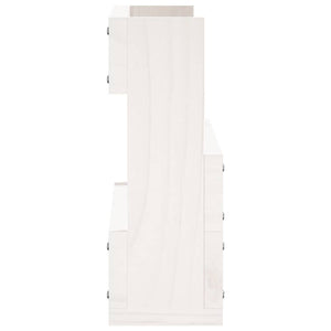 Wand Schuhregale Kiefer Massivholz Weiß