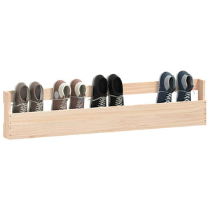 Wand Schuhregale Kiefer massiv 2er Set