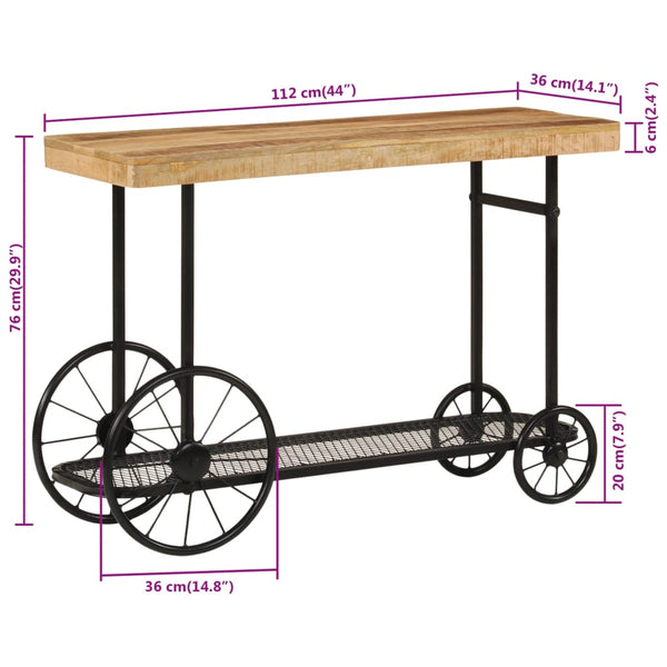 Konsolentisch Mango Massivholz 112cm