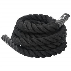 vidaXL Corde de combat noire 6 m 4,5 kg polyester