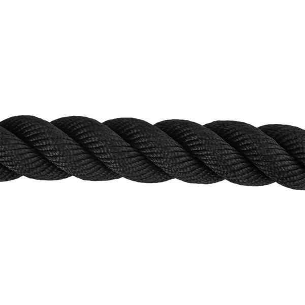 vidaXL Corde de combat noire 6 m 4,5 kg polyester