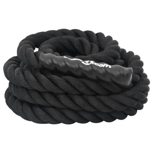vidaXL Corde de combat noire 9 m 6,8 kg Polyester