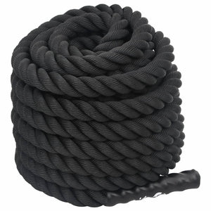 Schwarzes Battle Rope 12 m, 9 kg