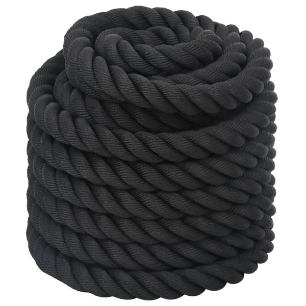 Schwarzes Battle Rope 12 m, 9 kg