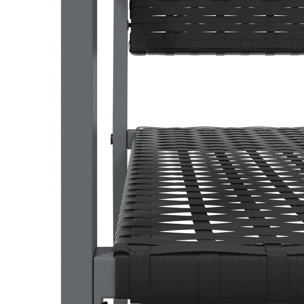 vidaXL Ensemble repas de jardin 3 pcs Résine tressée et acier
