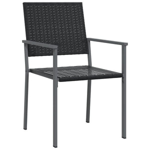 vidaXL Salon de jardin 7 pcs en résine tressée et acier