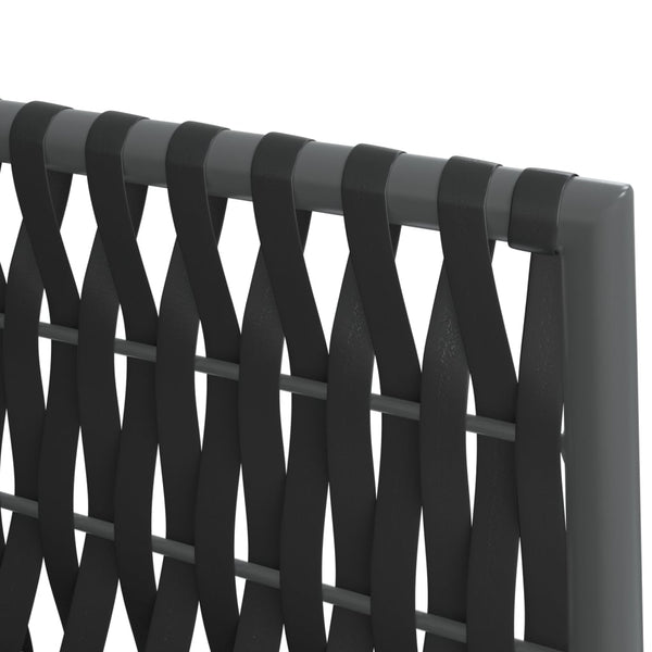5-tlg. Garten-Essgruppe mit Kissen Poly Rattan und Stahl