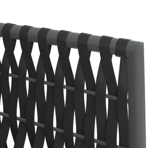 7-tlg. Garten-Essgruppe mit Kissen Poly Rattan und Stahl