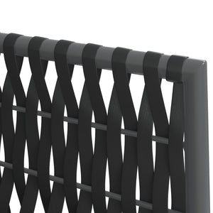 9-tlg. Garten-Essgruppe mit Kissen Poly Rattan und Stahl