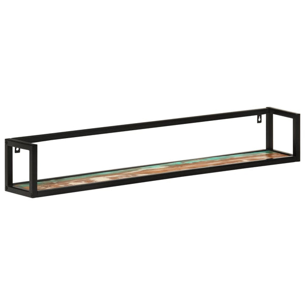 Wandregale 2er Set Altholz & Eisen 110cm