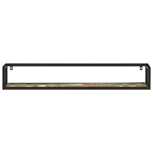 Wandregale 2er Set Altholz & Eisen 110cm