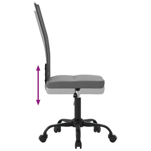 Höhenverstellbarer Bürostuhl Grau Netzstoff