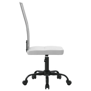 Höhenverstellbarer Bürostuhl Weiß Netzstoff