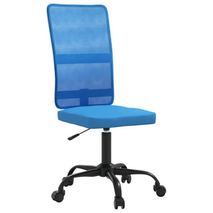 Höhenverstellbarer Bürostuhl Blau Netzstoff