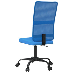 Höhenverstellbarer Bürostuhl Blau Netzstoff
