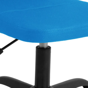 Höhenverstellbarer Bürostuhl Blau Netzstoff