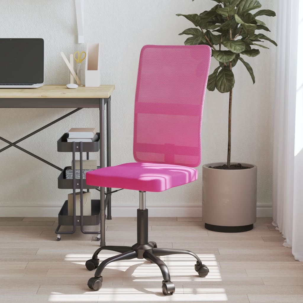 Höhenverstellbarer Bürostuhl Rosa Mesh