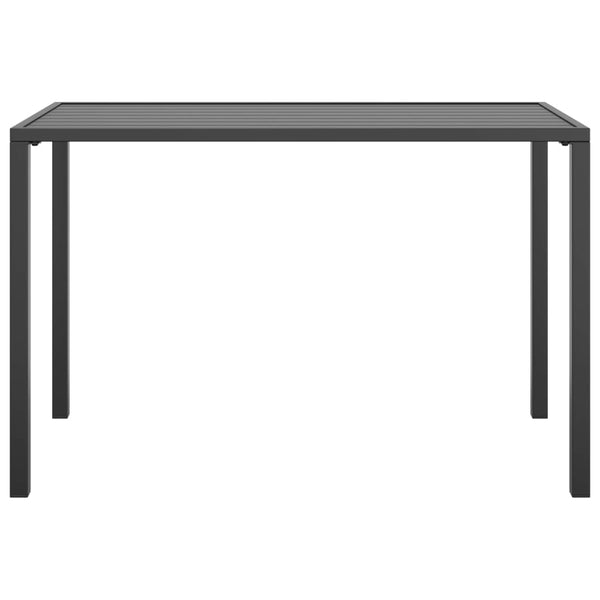 Anthrazit Garten-Esstisch Stahl 110x54 cm
