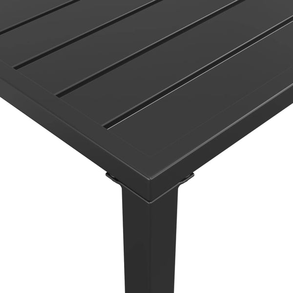 Anthrazit Garten-Esstisch Stahl 110x54 cm