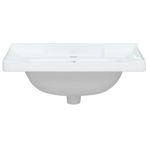 Waschbecken Weiß 61x48x23 cm Rechteckig Keramik