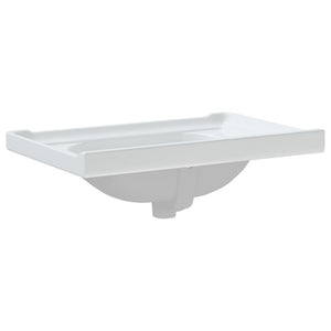 Waschbecken Weiß 71x48x23 cm Rechteckig Keramik