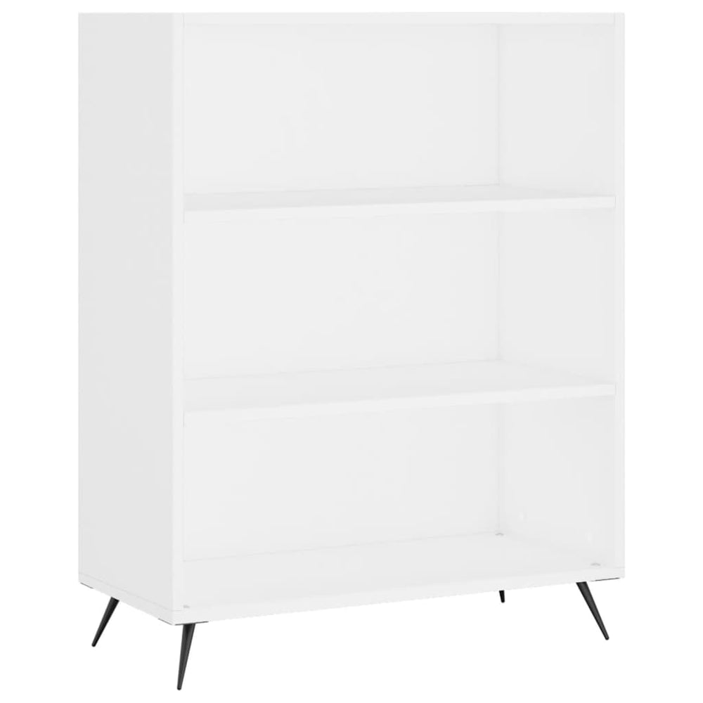 vidaXL Bibliothèque blanche 69,5x32,5x90 cm en bois d'ingénierie