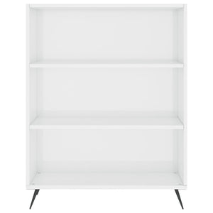 Bücherregal Weiß Hochglanz 69,5x90 cm