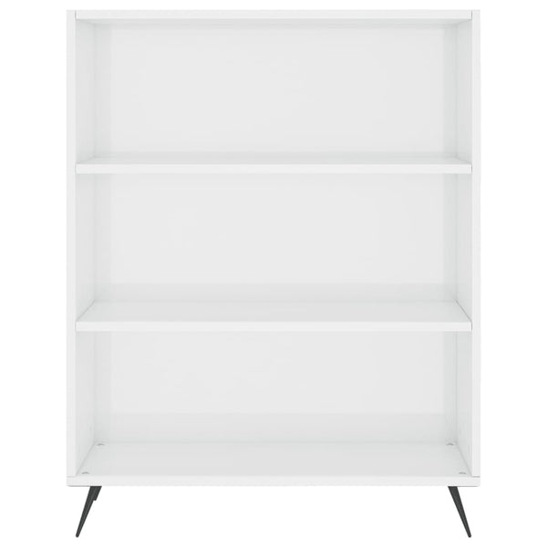 Bücherregal Weiß Hochglanz 69,5x90 cm