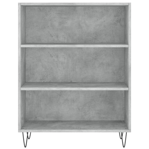 vidaXL Bibliothèque Gris Ciment 69,5x32,5x90 cm Bois d'ingénierie