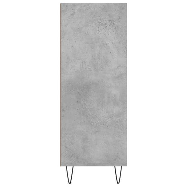 vidaXL Bibliothèque Gris Ciment 69,5x32,5x90 cm Bois d'ingénierie