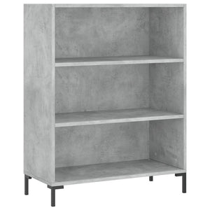 vidaXL Bibliothèque Gris Ciment 69,5x32,5x90 cm Bois d'ingénierie