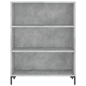 vidaXL Bibliothèque Gris Ciment 69,5x32,5x90 cm Bois d'ingénierie