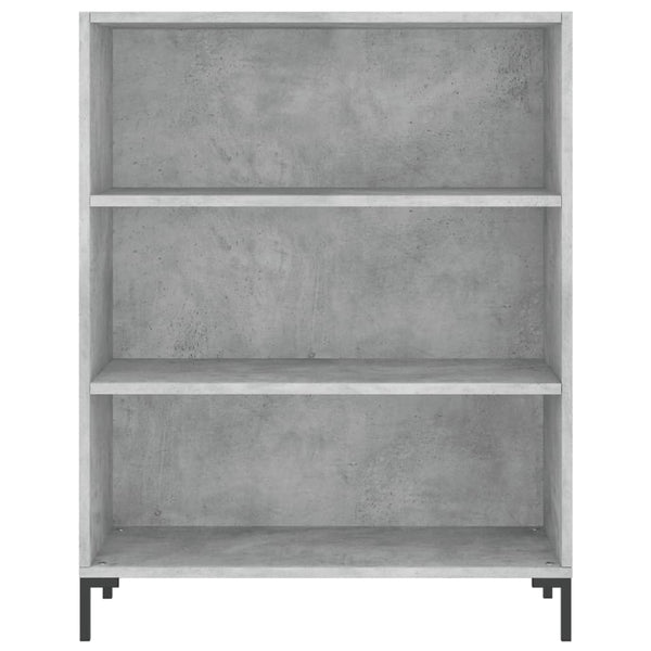 vidaXL Bibliothèque Gris Ciment 69,5x32,5x90 cm Bois d'ingénierie