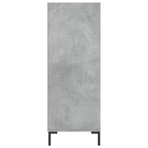 vidaXL Bibliothèque Gris Ciment 69,5x32,5x90 cm Bois d'ingénierie