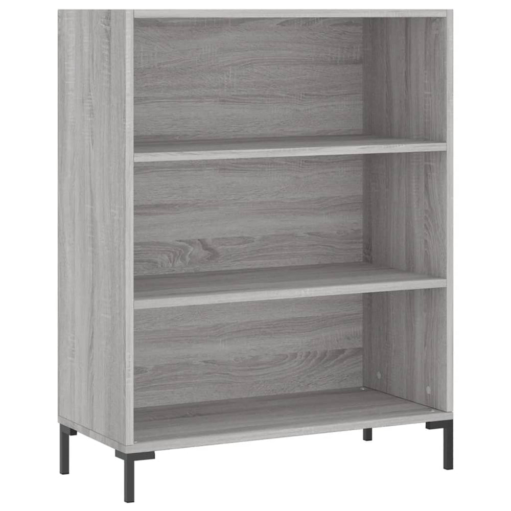 vidaXL Bibliothèque Gris Sonoma 69,5x32,5x90 cm Bois d'ingénierie