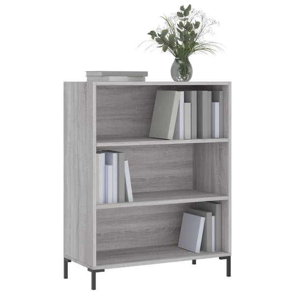 Bücherregal Grau Sonoma 69,5x32,5x90 cm