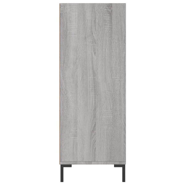 Bücherregal Grau Sonoma 69,5x32,5x90 cm