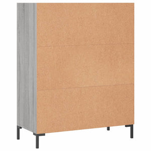 Bücherregal Grau Sonoma 69,5x32,5x90 cm