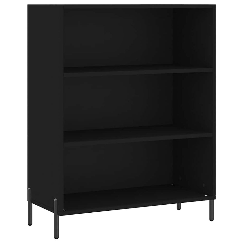 vidaXL Armoire étagère noire 69,5x32,5x90 cm Aggloméré
