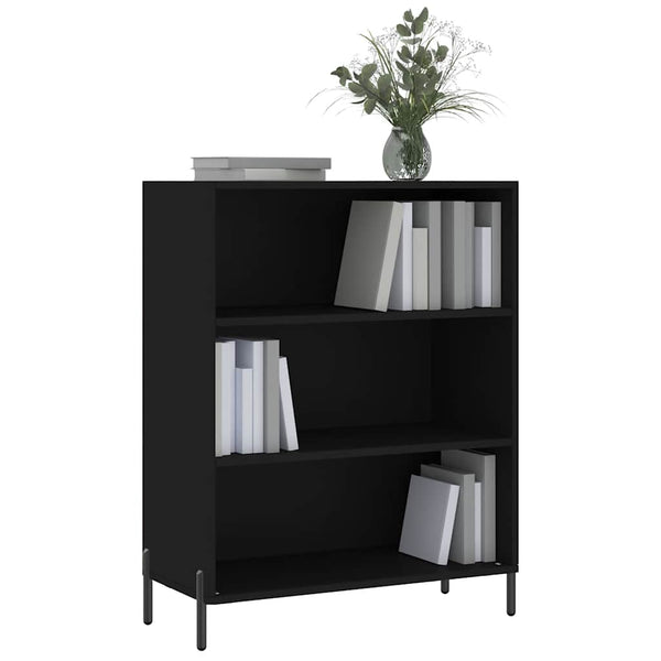 Schwarzes Regal 69,5x32,5x90 cm