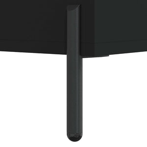 Schwarzes Regal 69,5x32,5x90 cm