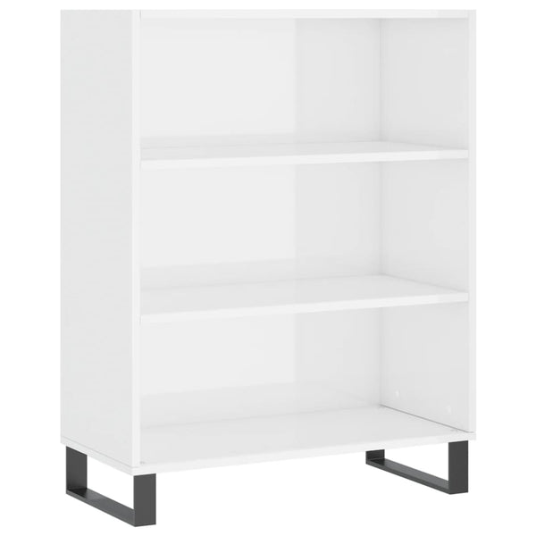 vidaXL Armoirette haute brillance blanc 69,5x32,5x90 cm Bois d'ingénierie