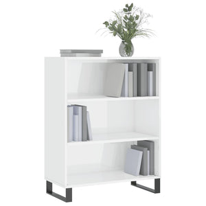 vidaXL Armoirette haute brillance blanc 69,5x32,5x90 cm Bois d'ingénierie